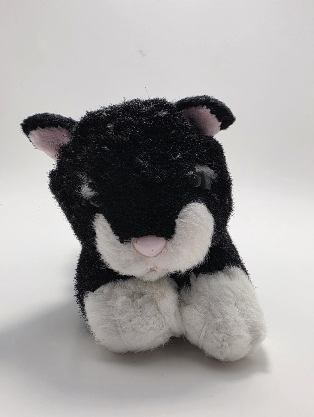 Russ "Buttons" the Black Cat Plush Pre Loved (7 inch)